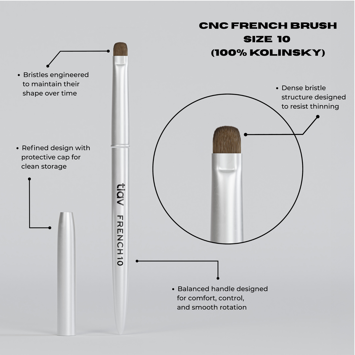 NAIL ART - FRENCH BRUSH