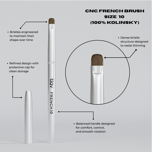 NAIL ART - FRENCH BRUSH