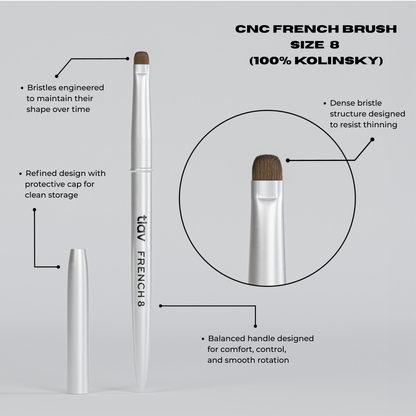 NAIL ART - FRENCH BRUSH