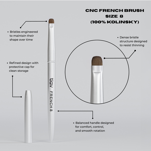 NAIL ART - FRENCH BRUSH